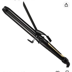 Lanvier 1.25 Inch Clipped Curling Iron with Extra Long Tourmaline Ceramic Barrel
